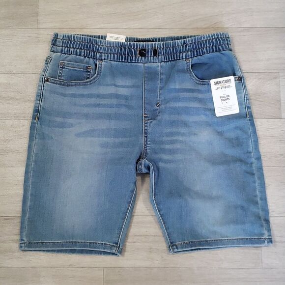 NWT Boys Signature Levi's GOLD Pull-On Shorts Sz XL - Picture 2 of 6